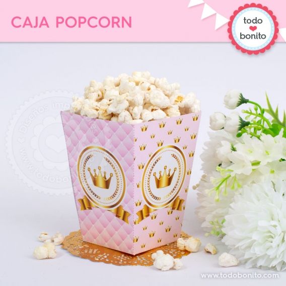 Caja Popcorn de Coronita imprimible