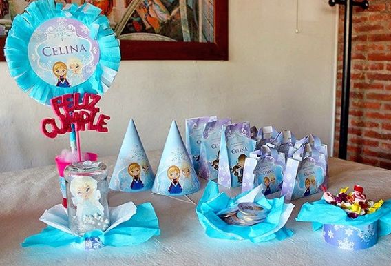 Decoraciones imprimibles de Frozen para cumpleaños