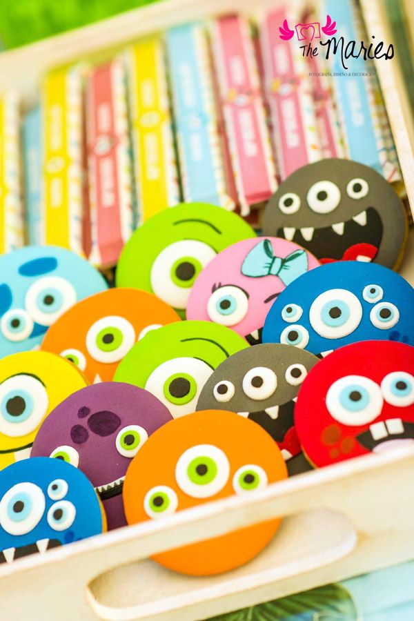 Galletitas con temática mosntruos