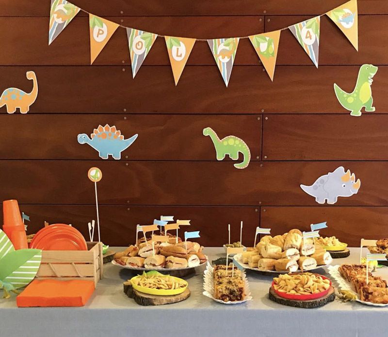 Decoraciones imprimibles con diseño de dinosaurios de Todo Bonito