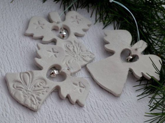 Adorno navideño de masa de sal