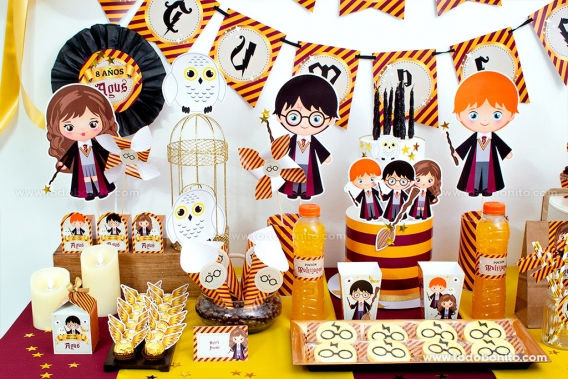 Kits imprimibles de Harry Potter para tu fiesta mágica - Todo Bonito