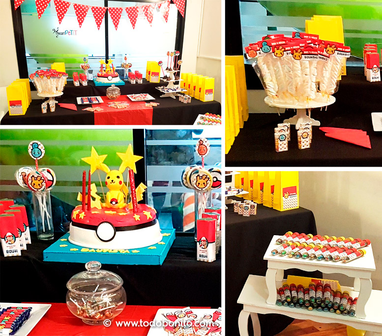 Cumpleaños con decoraciones imprimibles de Pokémon