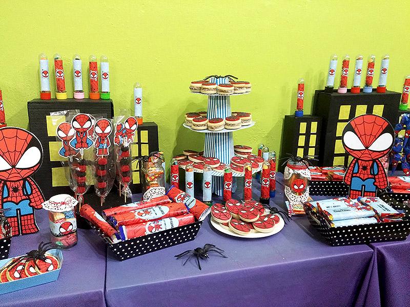Kit del Hombre Araña para el quinto cumpleaños de Santino