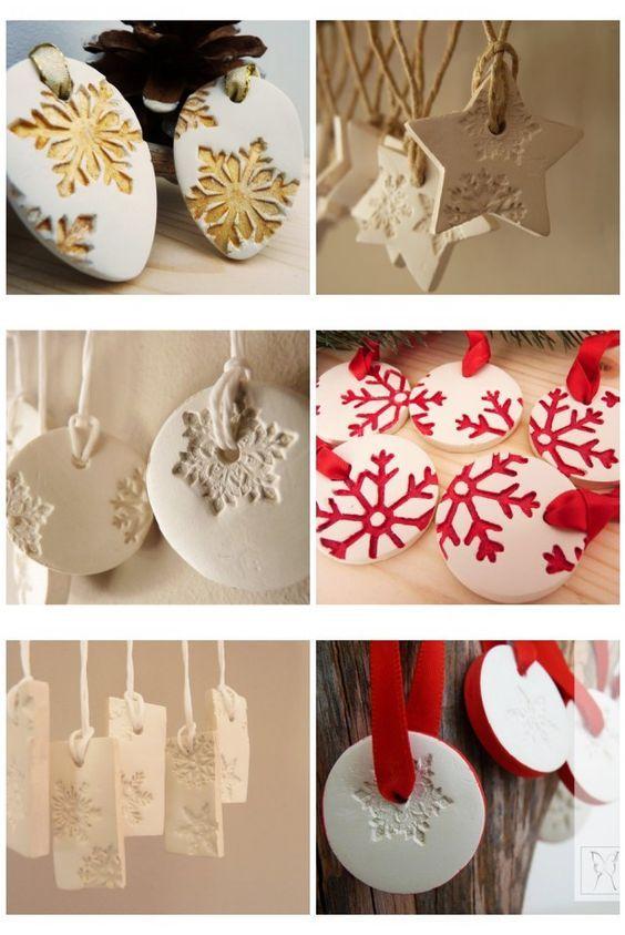 Adornos Navideños con masa de sal