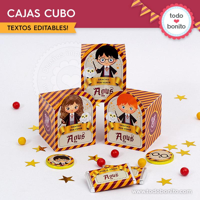 Cajitas para imprimir gratis de Harry Potter cajas harry 