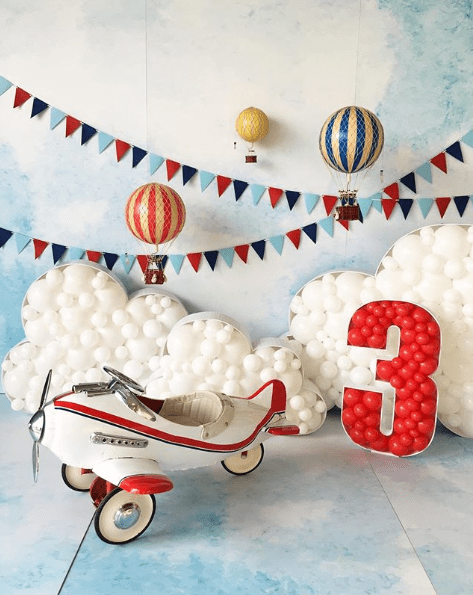 Decoración con globos técnica mosaico Decoración con globos técnica mosaico