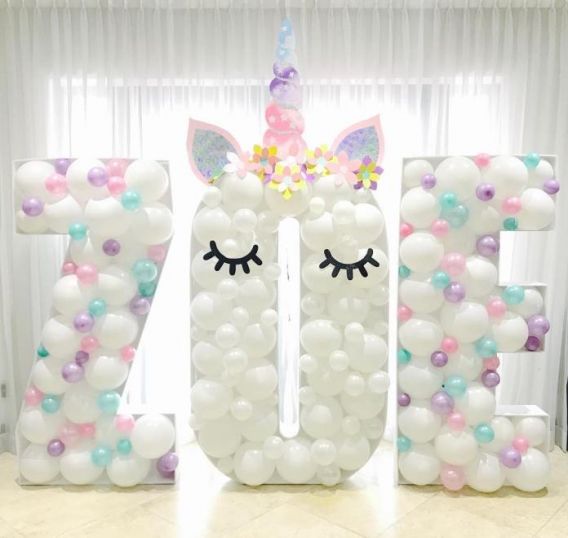 Decoración con globos técnica mosaico Decoración con globos técnica mosaico
