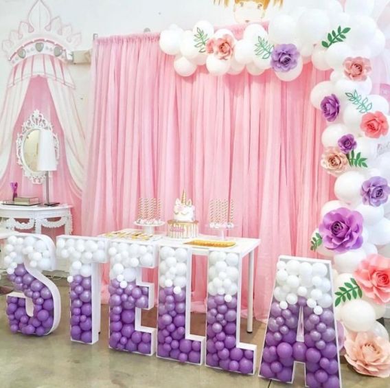 Decoración con globos técnica mosaico Decoración con globos técnica mosaico