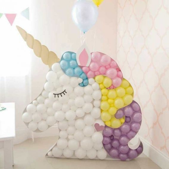 Decoración con globos técnica mosaico Decoración con globos técnica mosaico