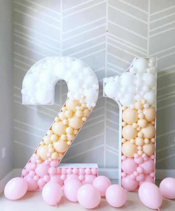 Decoración con globos técnica mosaico Decoración con globos técnica mosaico