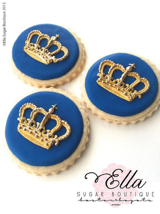 Decoración de galletas con temática de Corona 