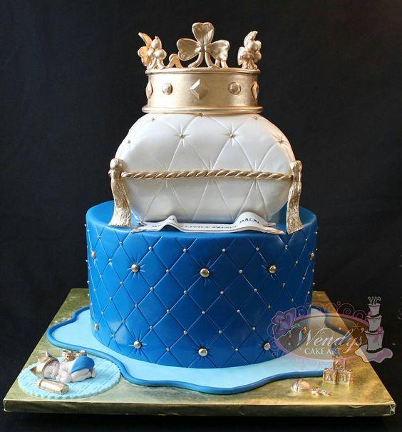 Hermosas tortas de Coronita celeste