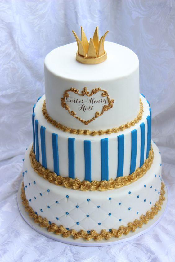 Ideas para decorar tortas con temática de Coronita celeste