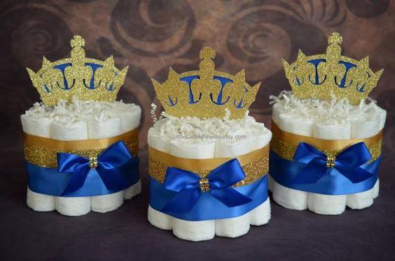 Las más hermosas tortas de pañales para un Baby Shower de nene