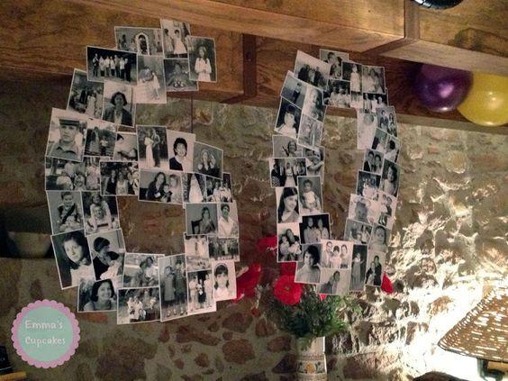 Ideas para cumpleaños: Números con fotos