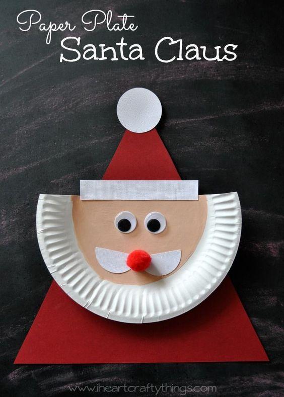Manualidades con platos de cartón para Navidad Manualidades con platos de cartón para Navidad