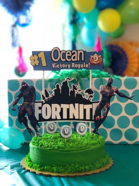 Torta de Fortnite Ocean Victory Royale 