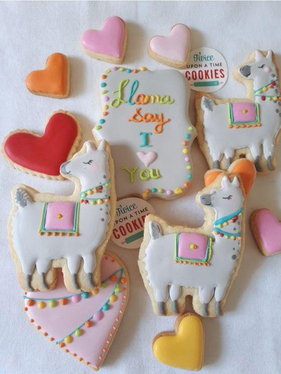 Galletas con forma de llamas