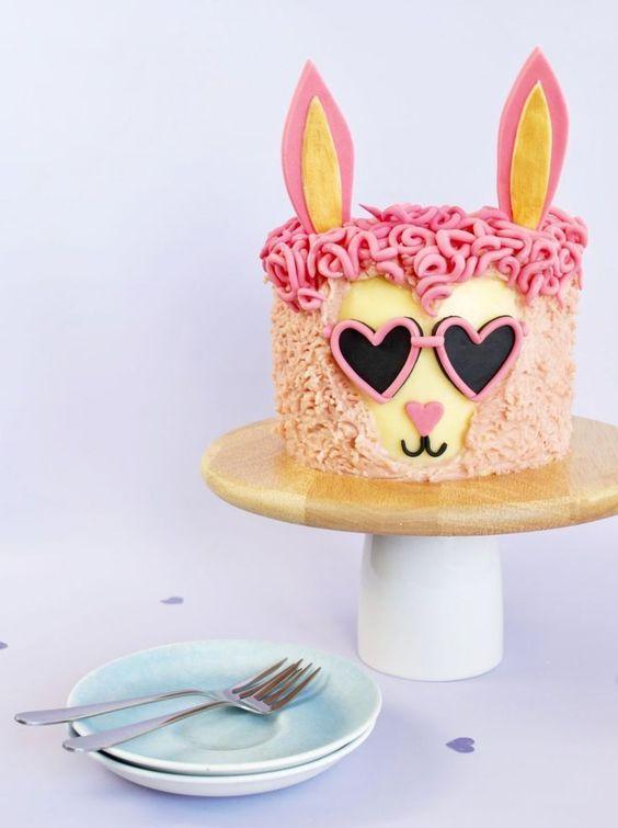 Torta de llamas para nena
