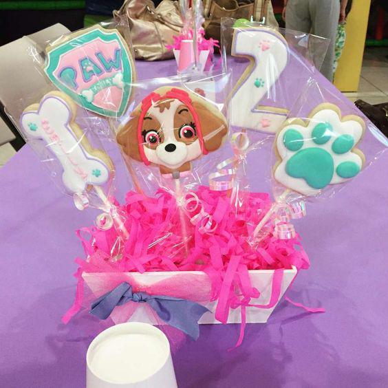 Centro de mesa de Skye de Paw Patrol para nena 