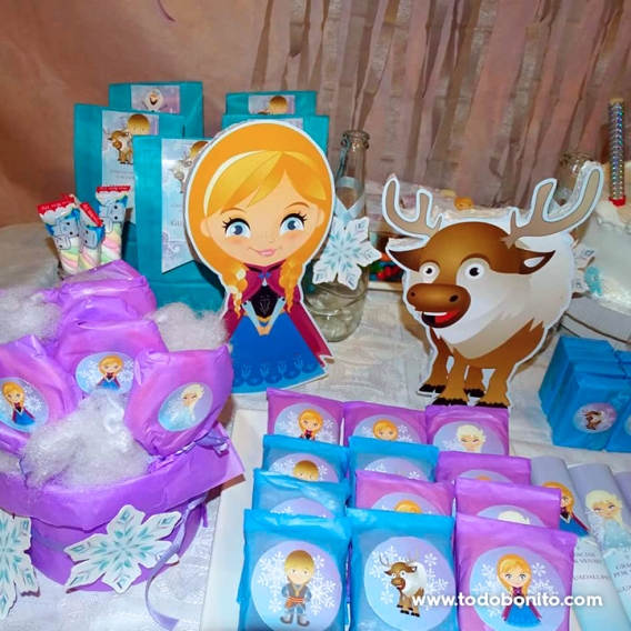 Kit imprimible golosinas de Frozen por Todo Bonito