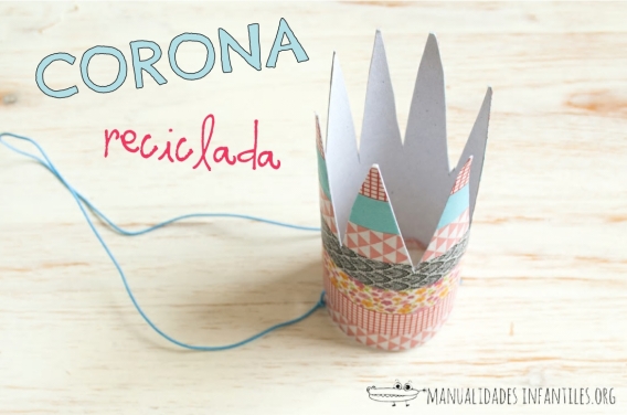 Corona con tubos de cartón