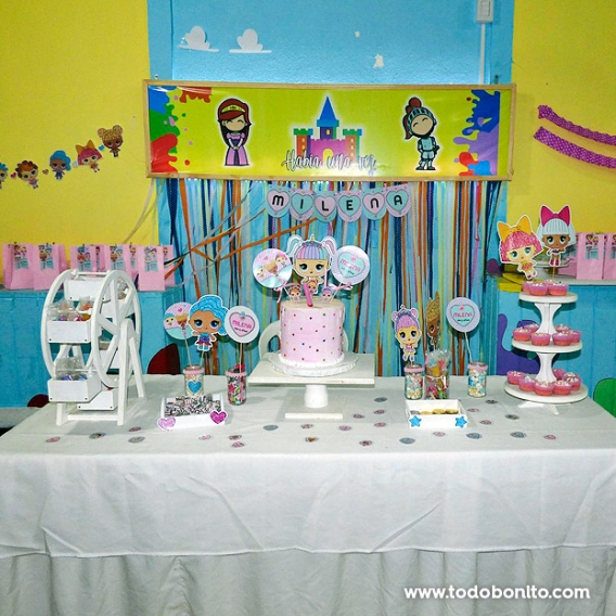 Cumpleaños LOL Surprise con imprimibles de Todo Bonito