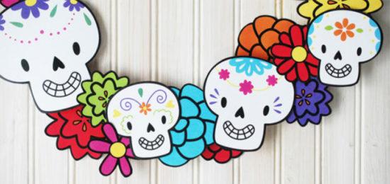  Corona de calaveras