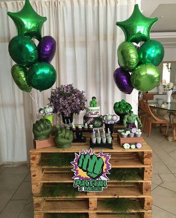 Geniales ideas para una fiesta del Increíble Hulk - Todo Bonito
