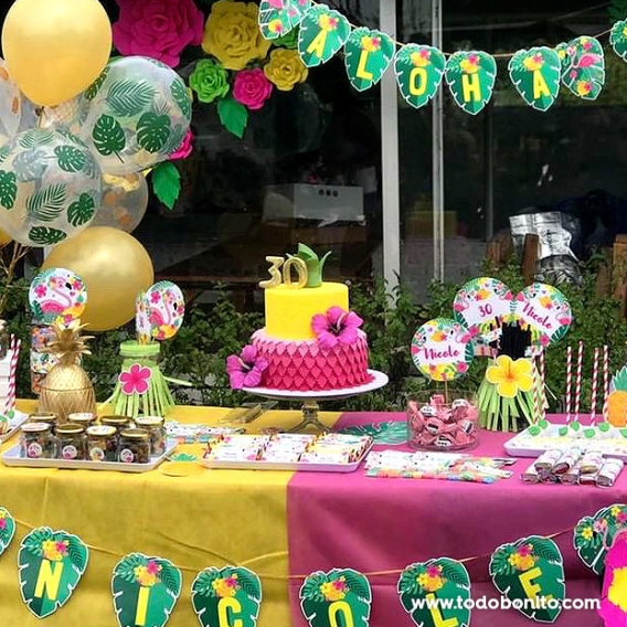 Fiesta de flamencos y ananá