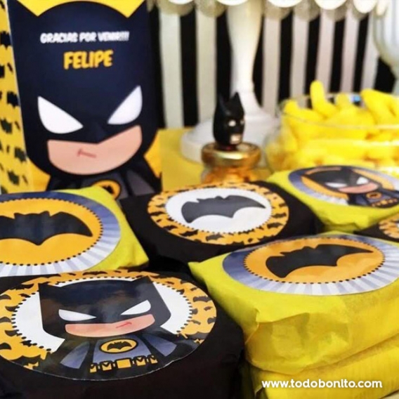 Golosinas decoradas Kit imprimible Batman Todo Bonito