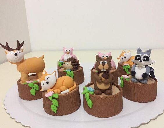 Ideas para candy bar de animalitos del bosque 