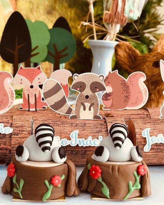 ideas de decoración de animalitos del bosque 