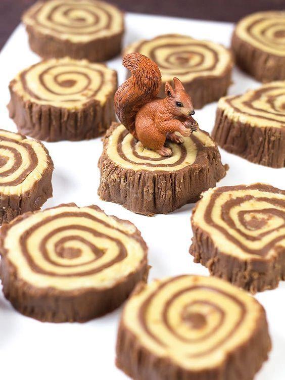 Dulces decorados de animalitos del bosque 