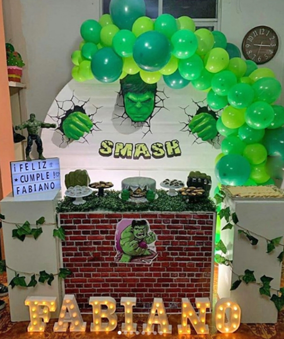 Geniales ideas para una fiesta del Hulk - Bonito