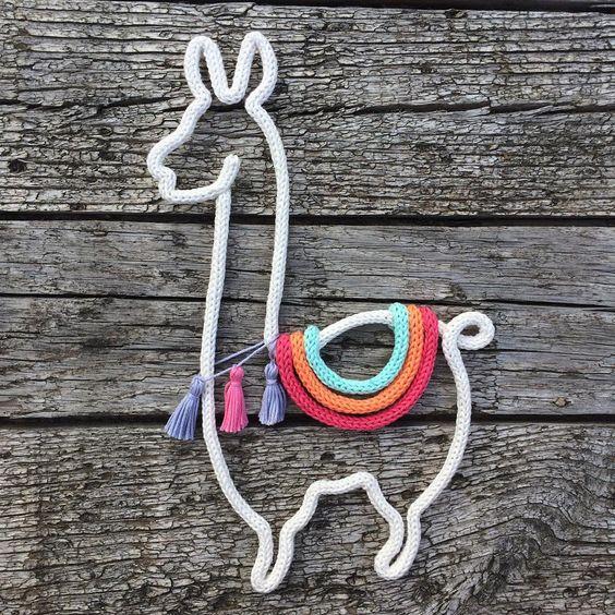 Ideas de decoraciones de Llamas con cordones 