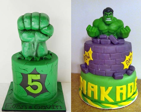 Increíbles tortas de Hulk