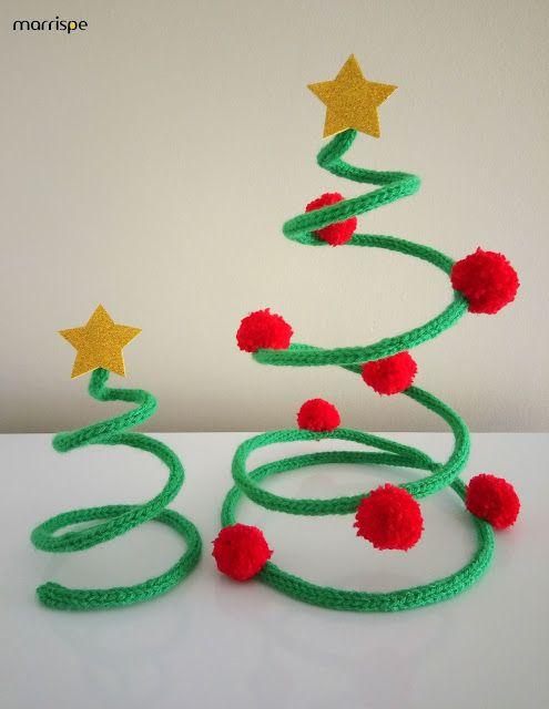 Árbol de navidad con cordones 