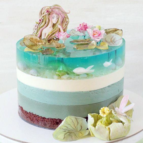 Creativa torta de Sirena