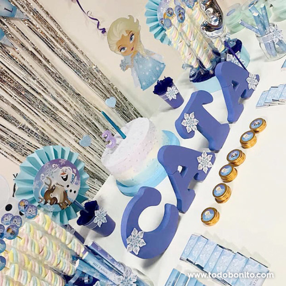 Ideas decoración de fiesta de Frozen