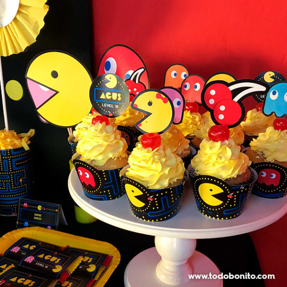Cupcakes de Pacman Cupcakes de Pacman