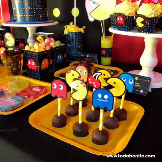 Cakepops de Pacman Cakepops de Pacman