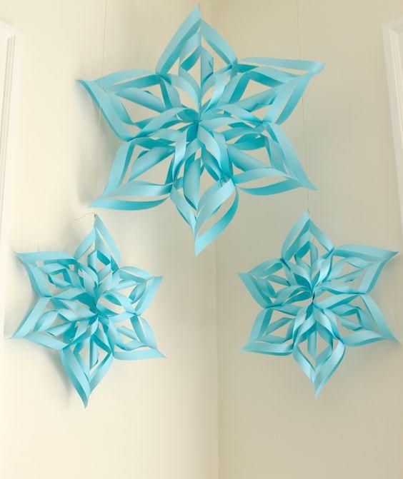 Ideas decoraciones de Frozen con papel 