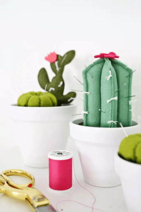 Alfiletero de cactus paso a paso 