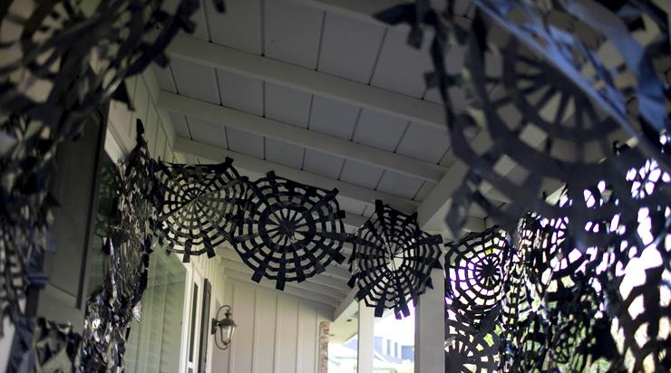 Telas De Araña Con Bolsas Basura