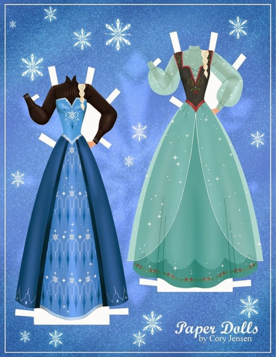 Elsa: Muñeca de papel para imprimir y vestir gratis Elsa: Muñeca de papel para imprimir y vestir gratis