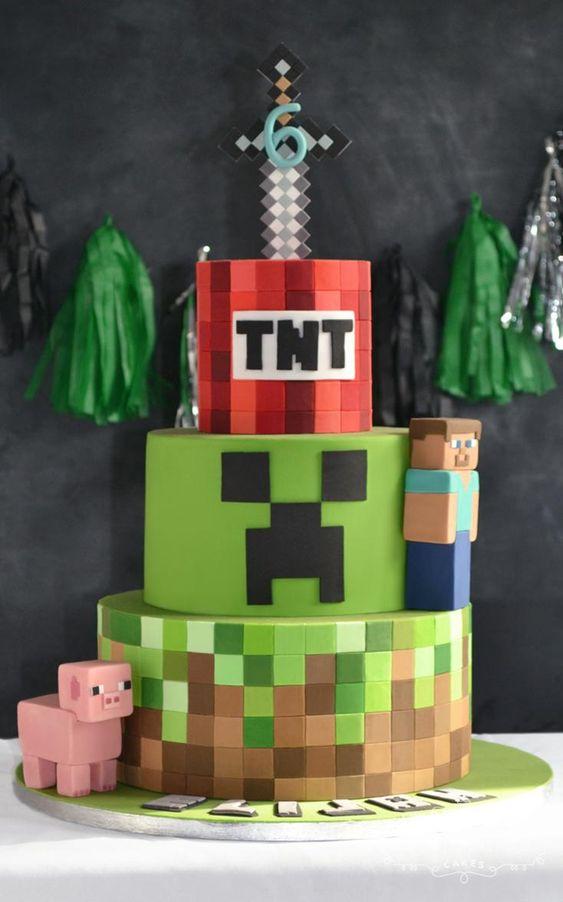 Torta de Minecraft