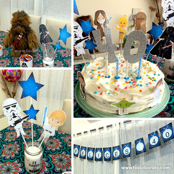 Un cumple de Star Wars para 40 años en casa