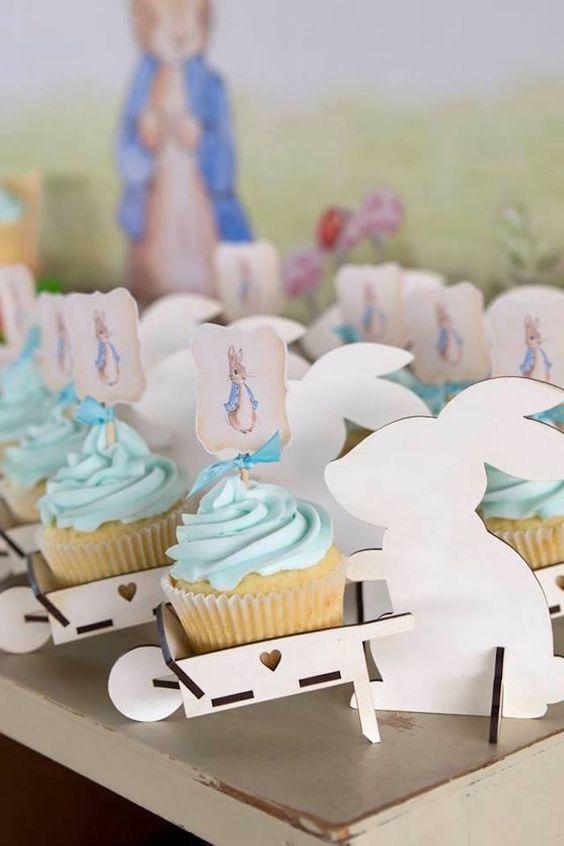 Cupcakes de conejitos para nene
